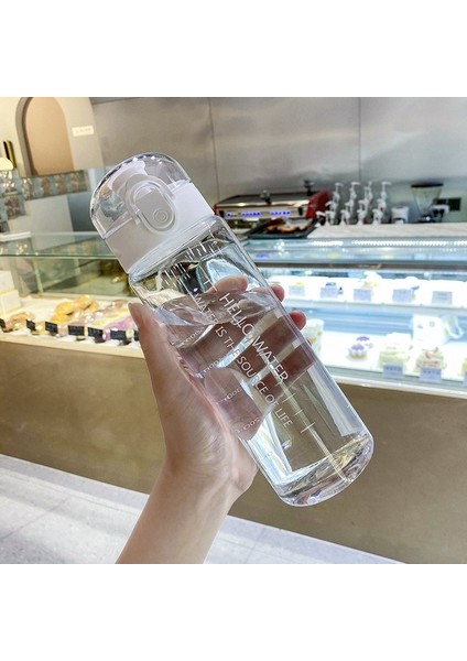 780 ml Beyaz 780 ml Spor Su Şişesi Açık Su Samanlı Şişe Plastik Taşınabilir Su Bardağı Dinkware Kamp Bisiklet Şişe Mutfak Aletleri (Yurt Dışından)