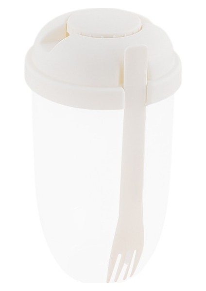 Beyaz 1000ML 1000ML Salata Öğle Yemeği Kutusu Bpa Güvenli Gıda Kapları Çatal ve Kapaklı Taşınabilir Salata Bento Kutusu Çocuklar Için Yetişkin Sağlıklı Beslenme Salata Bardağı (Yurt Dışından)