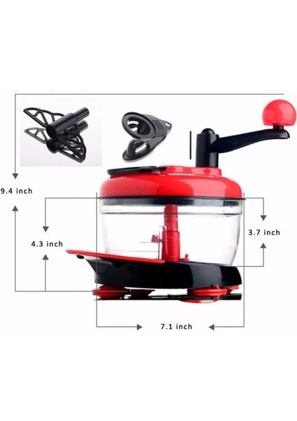 Çok Fonksiyonlu Manuel Mutfak Robotu Kıyma Makinesi Sebze Doğrama Yumurta Blender Mutfak Et ve Kümes Hayvanları Araçları (Yurt Dışından)