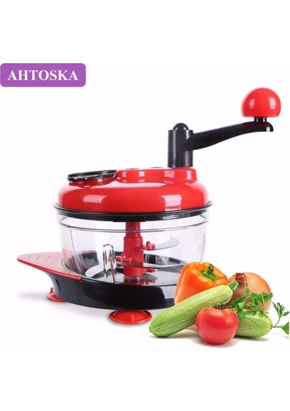 Ahtoska Çok Fonksiyonlu Manuel Mutfak Robotu Kıyma Makinesi Sebze Doğrama Yumurta Blender Mutfak Et ve Kümes Hayvanları Araçları (Yurt Dışından) fırsatları