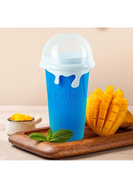 Sarı 301-400ML Smoothies Kupası Dondurma Makinesi Kupası 400ML Hızlı Dondurulmuş Sıkma Rüşvet Makinesi Taşınabilir Meyveli Içecek Buz Soğutma Kupası Yaz Blottle (Yurt Dışından) modelleri