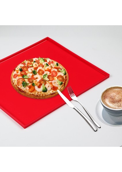 Turuncu Isviçre Rulo Kek Mat Çok Amaçlı Silikon Mat Levha Yapışmaz Jöle Rulo Tava Fırın Tepsisi Pasta Ped Pizza Kurabiye Kalıp (Yurt Dışından)