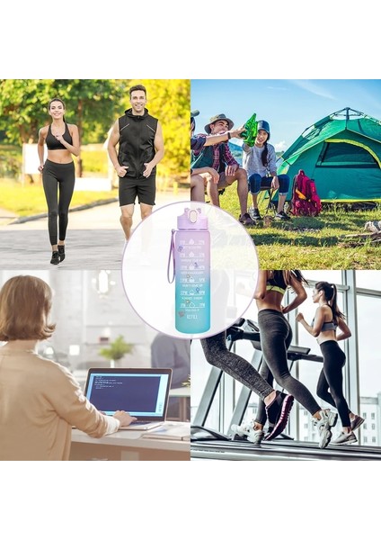 Mor 900 ml 900 ml Su Şişesi Öğrenci Pipetli Içecek Şişesi Plastik Spor Su Bardağı Spor Sürahiler Spor Su Şişesi 32 Oz Uzay Bardağı (Yurt Dışından) indirimleri