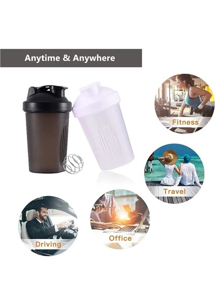 Kırmızı 400 ml Shaker Şişeleri Renkli Peynir Altı Suyu Protein Tozu Karıştırma Şişesi Spor Salonu Shaker Taşınabilir Açık Plastik Içecek Bardak (Yurt Dışından) fiyatları