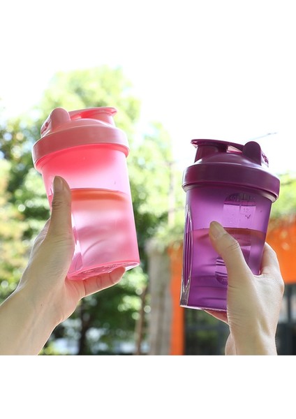 Kırmızı 400 ml Shaker Şişeleri Renkli Peynir Altı Suyu Protein Tozu Karıştırma Şişesi Spor Salonu Shaker Taşınabilir Açık Plastik Içecek Bardak (Yurt Dışından) indirimleri
