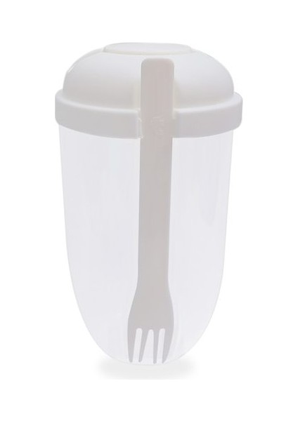 Beyaz Taşınabilir Kahvaltı Bardak Tahıl Fındık Yoğurt Salata Bardağı Konteyner Seti Çatal Sos Şişesi Gıda Depolama Bento Kutusu Öğle Yemeği (Yurt Dışından) fiyatları