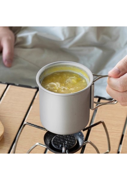 Gösterildiği Gibi Çantalı 800ML Pot 250/350/500ML Paslanmaz Çelik Kamp Kupası Açık Yürüyüş Seyahat Çay Kahve Bira Kupaları Katlanır Saplı Su Şişesi Drinkware (Yurt Dışından) indirimleri