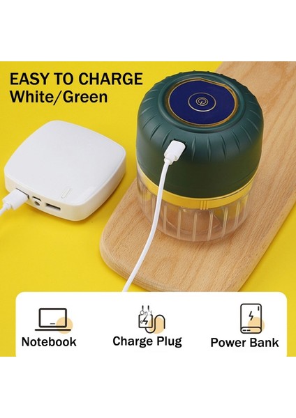 Beyaz 100ML 100/250ML Mini Elektrikli Sarımsak Kıyıcı USB Şarj Zencefil Ezici Makinesi Sağlam Dayanıklı Biber Sebze Kırıcı Mutfak Aracı (Yurt Dışından) fırsatları
