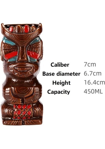 21 350ML-700ML Hawaii Tiki Kupalar Kokteyl Bardağı Bira Içecek Şarap Parti Kupa Seramik Paskalya Adalı Zombi Kafatası Tiki Kupa Bar Aracı (Yurt Dışından)