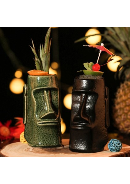 21 350ML-700ML Hawaii Tiki Kupalar Kokteyl Bardağı Bira Içecek Şarap Parti Kupa Seramik Paskalya Adalı Zombi Kafatası Tiki Kupa Bar Aracı (Yurt Dışından) fiyatları