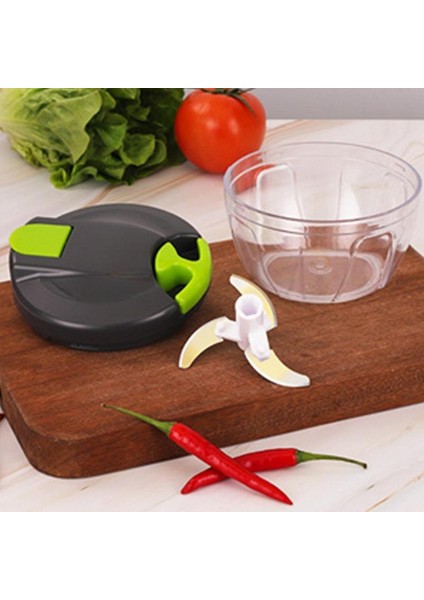 Siyah Mavi Manuel Gıda Parçalayıcı Sebze Meyve Doğrama Aracı Kaymaz El Rende Soğan Mini Ev Manuel Kıyıcı Emek Tasarrufu Mutfak Gadge (Yurt Dışından) fiyatları