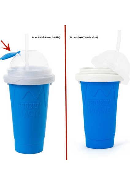 Sarı 301-400ML Smoothies Kupası Dondurma Makinesi Kupası 400ML Hızlı Dondurulmuş Sıkma Rüşvet Makinesi Taşınabilir Meyveli Içecek Buz Soğutma Kupası Yaz Blottle (Yurt Dışından) indirimleri