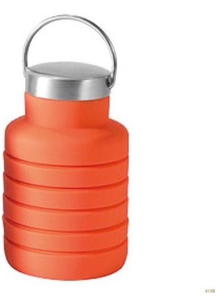 Turuncu 41XB 500ML Taşınabilir Katlanabilir Su Şişesi Açık Seyahat Için Su Bardağı Spor Salonu (Yurt Dışından)