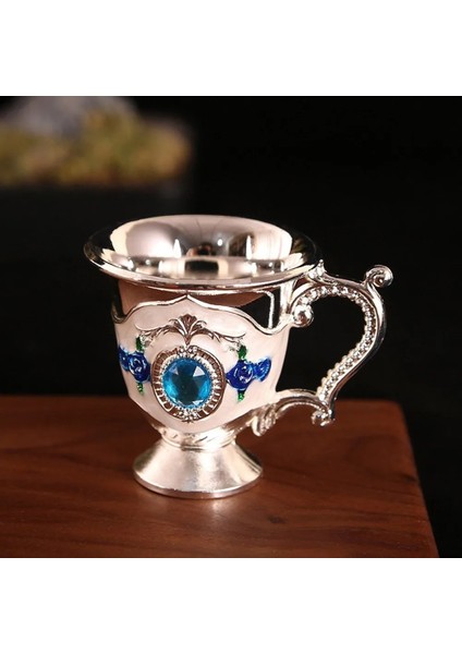 Altın 30 ml Retro Likör Cam Kolu Bardak Metal Zanaat Hediye Ev Dekorasyon Çay Bardağı Kithcen Yemek Odası Sofra Bar Ev Dekor (Yurt Dışından) modelleri