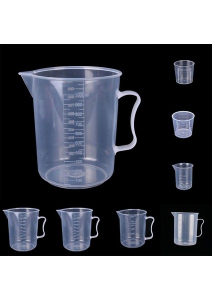 300ML Saplı Ölçü Sürahi Dekantör Ağzı Yüzey Mutfak Laboratuvar Ölçüm Kabı Ölçeği Şeffaf Pişirme Aracı 20/30/50/300/500/1000ML #1025 (Yurt Dışından) indirimleri