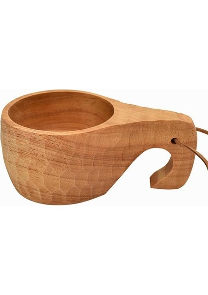 F El Yapımı Iskandinav Kuksa Ahşap Bardak Taşınabilir Kauçuk Ahşap Kahve Kupa Açık Seyahat Kamp Çay Süt Su Bardağı Ahşap Içme Bardağı (Yurt Dışından)