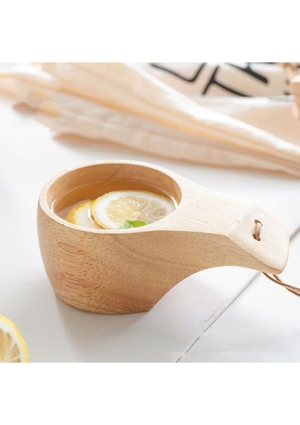 F El Yapımı Iskandinav Kuksa Ahşap Bardak Taşınabilir Kauçuk Ahşap Kahve Kupa Açık Seyahat Kamp Çay Süt Su Bardağı Ahşap Içme Bardağı (Yurt Dışından)