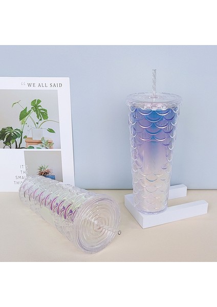 G Dıy 710 ml 24 Oz Balık Terazisi Tumbler Kapaklı Kupa Saman Balık Terazisi Fincan Elmas Içme Buz Kahve Fincanı Çift Duvar Balık Pulu Fincan (Yurt Dışından) fırsatları