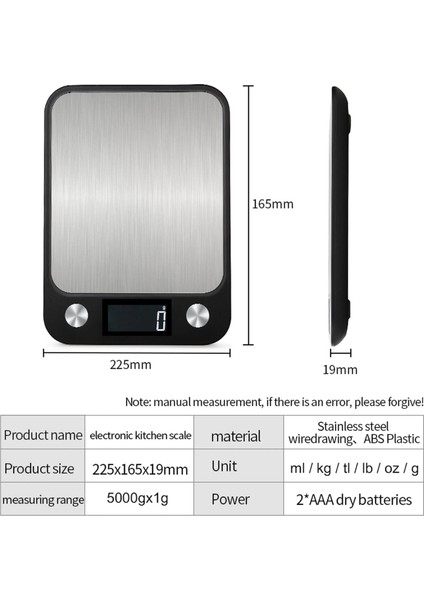 Beyaz 5kg Mutfak Terazisi 15KG/1G Tartı Gıda Kahve Dengesi Akıllı Elektronik Dijital Terazi Pişirme ve Pişirme Için Paslanmaz Çelik Tasarım (Yurt Dışından) indirimleri
