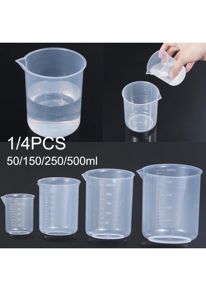 10ML Pipetler 1/4 Adet Plastik Ölçüm Kabı Mutfak Dağıtıcı Bardak Pişirme Malzemeleri Sıvı Sürahi Laboratuvar Kabı Mezun Kupa 4 Boyutları (Yurt Dışından)