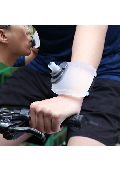 Mat Pembe 200 ml Açık Koşu Bilek Su Şişesi Taşınabilir Spor Bilek Su Şişesi Ayarlanabilir Spor Fincan Spor Bisiklet Maratonu (Yurt Dışından) fırsatları