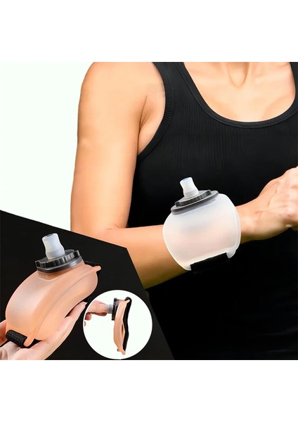 Mat Pembe 200 ml Açık Koşu Bilek Su Şişesi Taşınabilir Spor Bilek Su Şişesi Ayarlanabilir Spor Fincan Spor Bisiklet Maratonu (Yurt Dışından) indirimleri