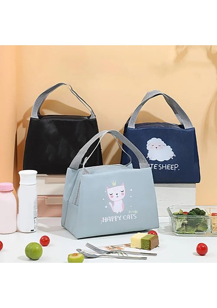 Sarı Öğle Yemeği Taşıma Çantası Sızdırmaz Termal Bento Şık Yalıtımlı Öğle Yemeği Taşıma Çantası Yumuşak Doku Öğle Yemeği Kutusu Çantası Tote Piknik Için (Yurt Dışından) modelleri