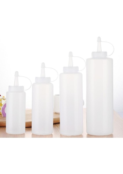 Wei 24 Oz Çeşni Sıkma Şişeleri Ketçap Hardal Mayo Sıcak Soslar Zeytinyağı Şişeleri Mutfak Gadget Kek Dekorasyon Aracı (Yurt Dışından)