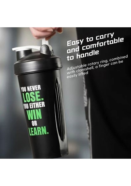 600 ml 13 Yüksek Kaliteli Spor Su Şişeleri Protein Shaker Su Şişeleri Peynir Altı Suyu Protein Shaker Spor Salonu Dayanıklı Mezun Shaker Spor Shake Fincan (Yurt Dışından) fırsatları