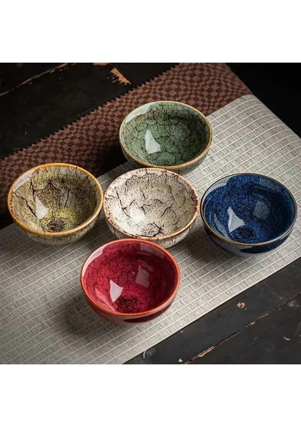 Yeni Fırında Beş Seramik Fincan Fırın Değişimi Beş Element Fincan Master Cup Büyük Kung Fu Çay Bardağı Seramik Set Tek Fincan Şarap Bardağı Çay Bardağı Seti Ev Hediyesi (Yurt Dışından) indirimleri