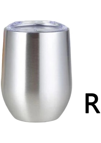 R 12OZ 12OZ Paslanmaz Çelik Şarap Bardağı Mühürlü Kapaklı Vakum Termo Bira Kupa Bardak Şampanya Parti Nedime Mezuniyet Hediyesi (Yurt Dışından)