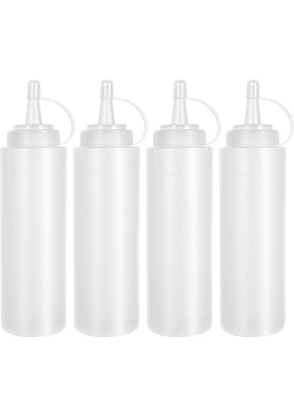 Wei 24 Oz Çeşni Sıkma Şişeleri Ketçap Hardal Mayo Sıcak Soslar Zeytinyağı Şişeleri Mutfak Gadget Kek Dekorasyon Aracı (Yurt Dışından)