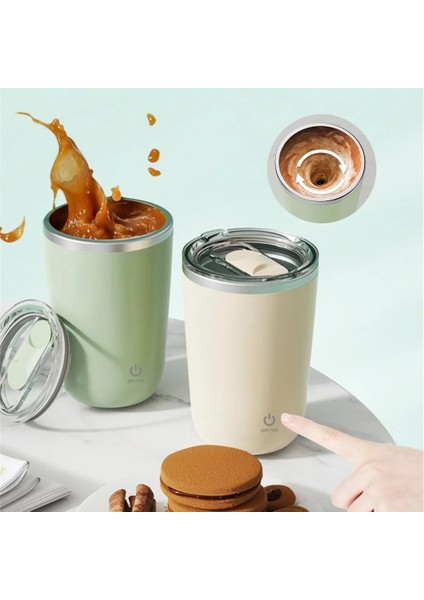 Pembe 301-400ML 350ML Otomatik Kendini Karıştıran Kupa Kahve Süt Suyu Karıştırma Kupası Elektrikli Paslanmaz Çelik Tembel Dönen Kupa Manyetik Karıştırma Kupası (Yurt Dışından) fiyatları