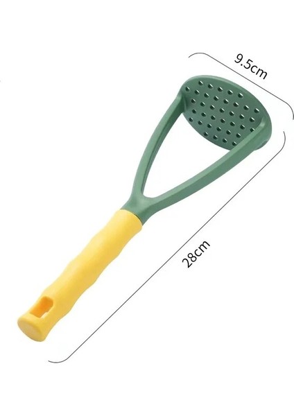Yeşil Patates Pürüzsüz Itici Patates Malzemeleri Meyve Araçları Püresi Mutfak Patates Ezici Preslenmiş Kırıcı 1 Adet (Yurt Dışından)