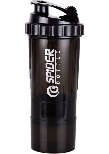 Yeşil 3 Katmanlı Shaker Şişe Protein Tozu Milkshake Fincan Spor Spor Su Bardağı 550 ml Su Şişeleri Ilaç Kutusu ile (Yurt Dışından) modelleri