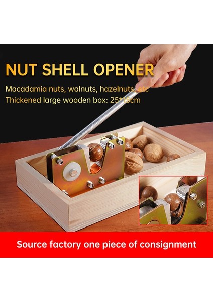 B Macadamia Açıcı Soyma Makinesi, Fındıkkıran Somun, Fındık Badem Fındık Için Saplı Ceviz Klipsi Kabuk Kırıcı (Yurt Dışından)