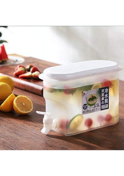 1.8l Soğuk Su Isıtıcısı 3.5l Musluklu Soğuk Su Şişesi Buzdolabı Büyük Kapasiteli Limonlu Drinkware Meyve Çaydanlığı Soğuk Demleme Şişesi Soğuk Su Isıtıcısı Tankı (Yurt Dışından) fırsatları