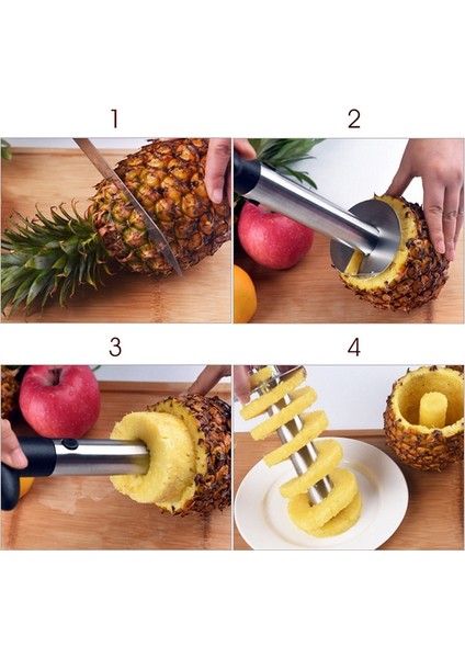 Soyucu Ananas Soyucu Paslanmaz Çelik Meyve Dilimleme Ananas Çukur Temizleme Aracı Ananas Bıçağı Ananas Bıçağı Mutfak Aksesuarları (Yurt Dışından) modelleri