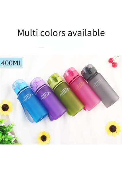 Mat Mavi 400ML 400/560ML Spor Su Şişesi Yüksek Kaliteli Tur Açık Içecek Şişesi Sızdırmaz Okul Su Şişeleri Çocuklar Için Drinkware Bpa Ücretsiz (Yurt Dışından)