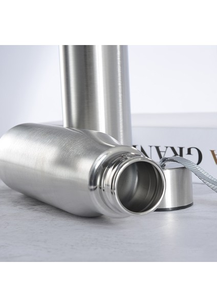750ML 500-1000ML 500ML/1000ML Paslanmaz Çelik Spor Su Şişesi Tek Katmanlı Sağlam Su Bardağı Seyahat Kamp Spor Içecek Şişeleri Drinkware (Yurt Dışından) fırsatları