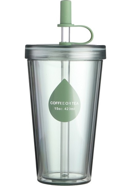 320 ml Pembe 1 Adet Kapaklı ve Pipetli Plastik Bardaklar, Yetişkinler ve Çocuklar Için Yeniden Kullanılabilir Bardaklar, Buzlu Kahve, Çay ve Smoothie Için Toplu Bardaklar (Yurt Dışından)