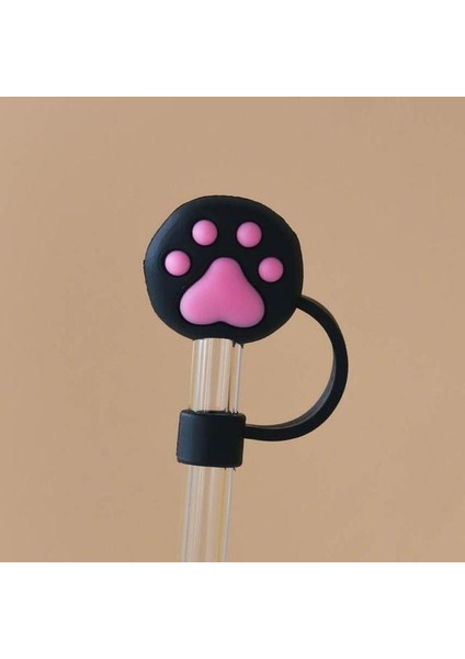 16 Karikatür Silikon Saman Ipuçları Kullanımlık Içme Toz Kapağı Sıçrama Geçirmez Fişler Kapak Yaratıcı Fincan Aksesuarı 6-8mm Saman Sızdırmazlık Araçları (Yurt Dışından)