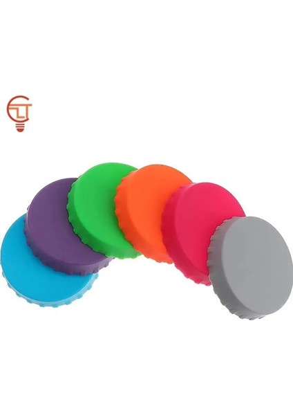 Pembe 1 Adet Soda Kapağı Çok Renkli Içecek Kutusu Koruyucu Silikon Kapakları Bira Şişesi Kapağı Teneke Kutu Soda Kola Sızdırmaz Kapak (Yurt Dışından)