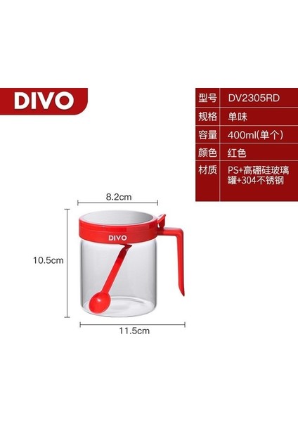 1 Adet Yaratıcı Şeffaf Cam Baharat Kutusu Mutfak Tuzluk Şeker Kavanoz Baharat Şişesi Gıda Tahıl Saklama Kabı Biber Kavanoz Mutfak (Yurt Dışından)