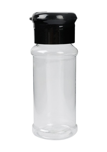Siyah Kapak-1pc 100ML Temizle Baharat Kavanozları Tuz Biber Çalkalayıcı Şişeleri Baharat Depolama Çeşni Kutuları Mutfak Gadget Araçları Etiket Çıkartmaları (Yurt Dışından)