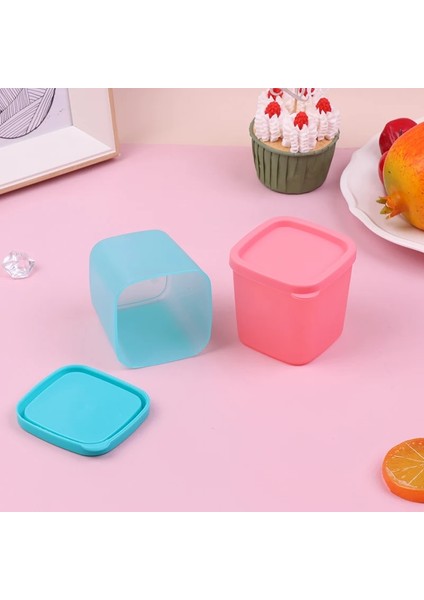 Pk 1 Adet Mini Gıda Seçimi Kare Şekilli Çeşni Dağıtıcı Taşınabilir Baharat Çeşni Konteyner Kutusu Çocuklar Öğle Yemeği Bento Aksesuarları (Yurt Dışından)