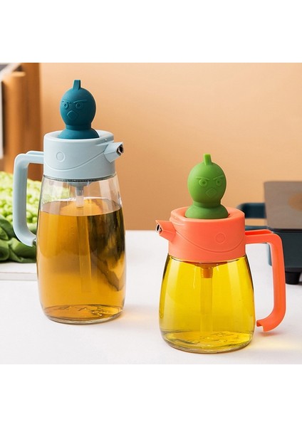B4 Yağ Spreyi Şişesi Silikon Fırçalı 2 In 1 Damlalık Ölçüm Yağı Dağıtıcı Şişe Mutfak Pişirme Barbekü Izgara Pasta Fırçaları (Yurt Dışından) fırsatları