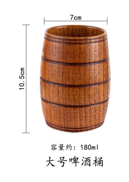 Büyük Ayı Kupa 401-500 ml Ahşap Büyük Göbek Bardak El Yapımı Hünnap Ahşap Saplı Bardak Bira Çay Kahve Süt Su Bardağı Mutfak Bar Drinkware Mutfak Bar Için 1 Pc (Yurt Dışından)