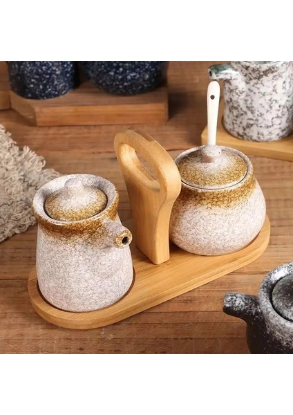 B 2 Japon Tarzı Seramik Soya Sosu Kabı Zeytinyağı Şişesi Retro Sirke Dağıtıcı Çalkalayıcı Mutfak Pişirme Araçları Baharat Kutuları (Yurt Dışından) modelleri