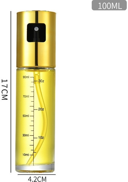 Simli 100 ml Mezun Yağ Spreyi Şişesi Abs Pres Tipi Mutfak Ev Hava Fritöz Zeytinyağı Spreyi Ilahi Cihaz Barbekü (Yurt Dışından) indirimleri